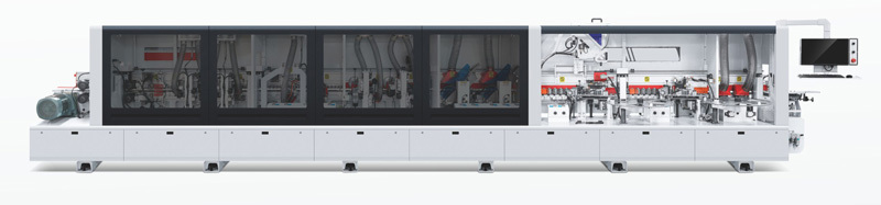 CR-818GSKD Edge Banding Machine with 15-23m/min Feed Speed Automatic Lifting and Pre-milling for Panel Edge Sealing