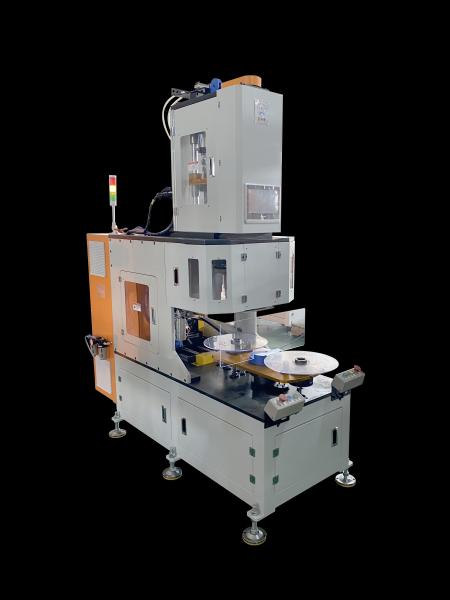 Vertical White Automatic Winding Machine for Pump Motor / Induction Motor Stator Production