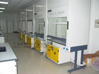 Safety Pp Fume Hood , Laboratory Chemical Hood With 4 Electric Sockets