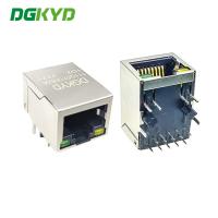 DGKYD111Q571AB2A1D 2.5G filtrant l'interface modulaire protégée gauche simple industrielle de connecteur de la catégorie RJ45 avec PBT léger