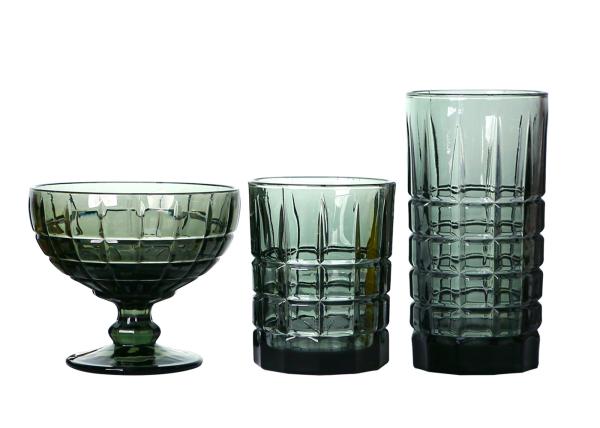 Solid Blue 290ml 900mm Crystal Colored Whisky Glasses FDA Certification