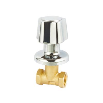 A válvula de parada de bronze Chrome do punho liga de zinco escondeu escapamento da válvula de parada o anti