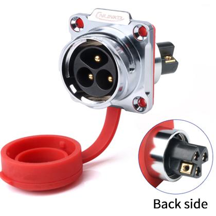 M24 Electrical 3 Pin Industrial Waterproof Power Connector IP68 Waterproof Connector
