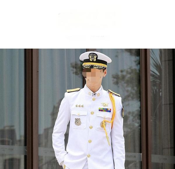 Classic White Ceremonial Suit Waterproof For Formal Events Ceremonial Uniform White Military Uniform With Shoulder Epaulets