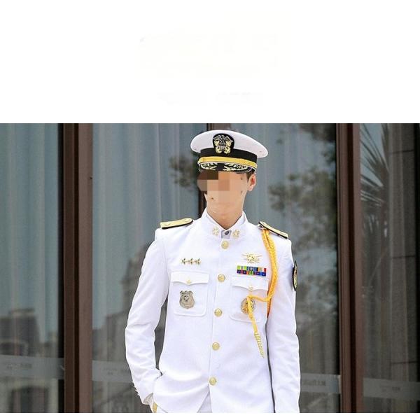 Classic White Ceremonial Suit Waterproof For Formal Events Ceremonial Uniform White tactical Uniform With Shoulder Epaulets