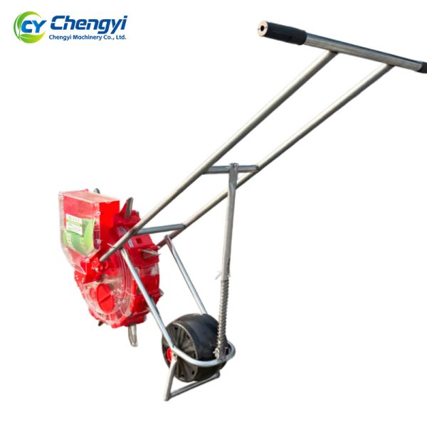 Iron Manual Seeder Machine Hand Push Planter Efficient Sowing Tool for Farming