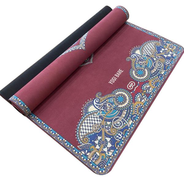 Custom Microfiber Yoga Mat Anti Slip Proof Yoga Mat Rubber Natural Suede Foldable