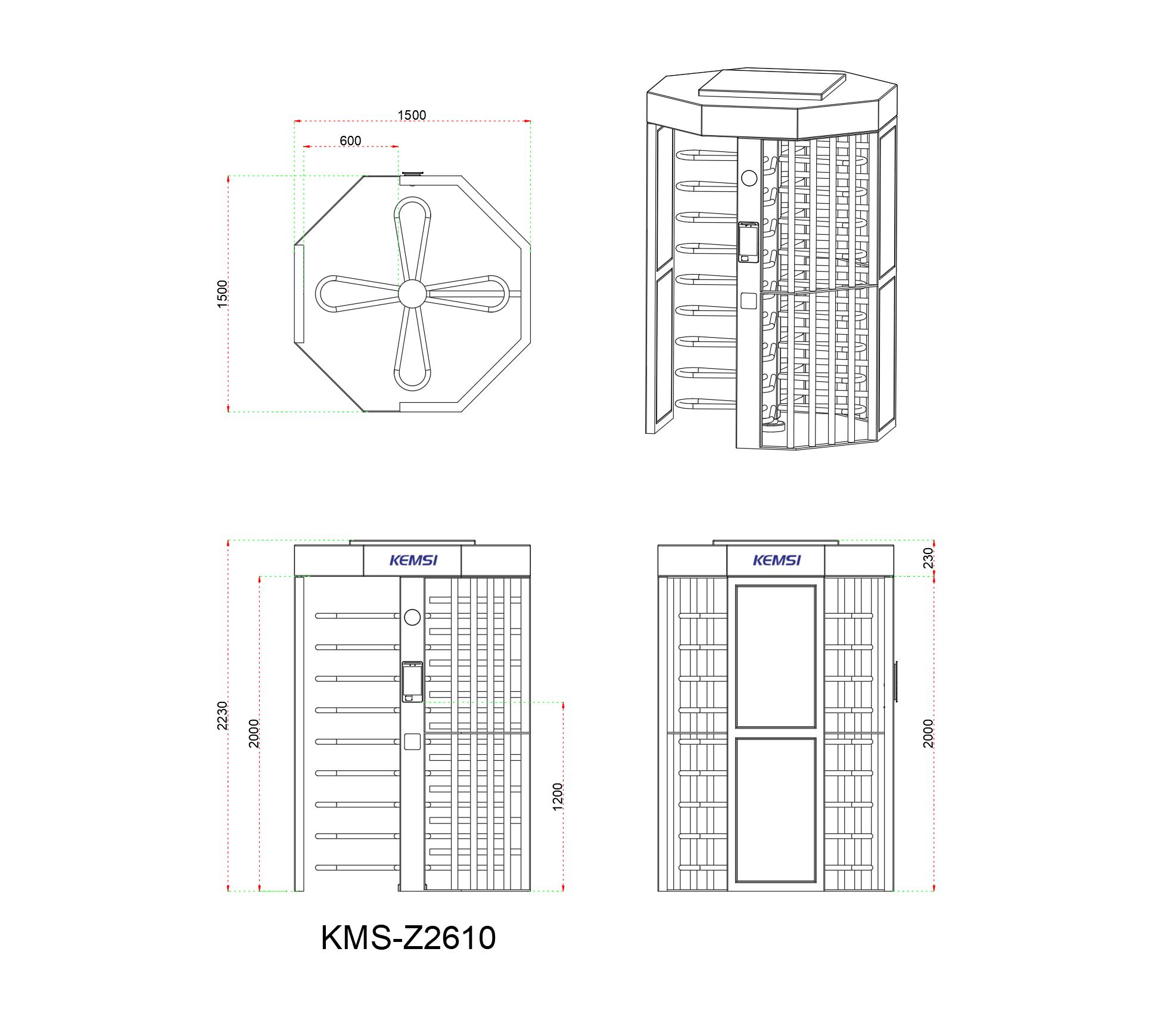 Full Height Turnstile For Unattended Stadiums Reducing Operating Costs