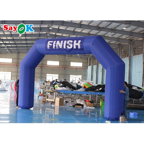 Inflatable Race Arch 210D 6m 20ft Blue Giant Inflatable Arch Start Finish Line