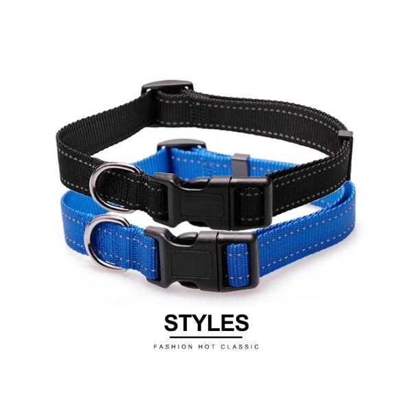 Luxury Large Pet Neck Collar Heavy Duty Adjustable Nylon Dog Collar