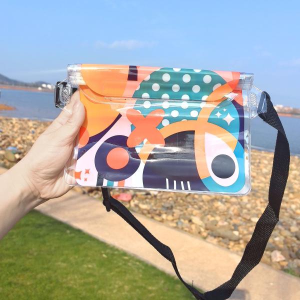 3 слоя герметизированный большой мобильный телефон водонепроницаемый чемодан скользкий провод плавающий водонепроницаемый фанни пакет ПВХ рафтинг на открытом море