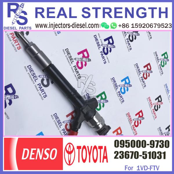 Injetor de combustível diesel diesel 095000-9730 para o motor 1VD-FTV diesel de OE 23670-51031