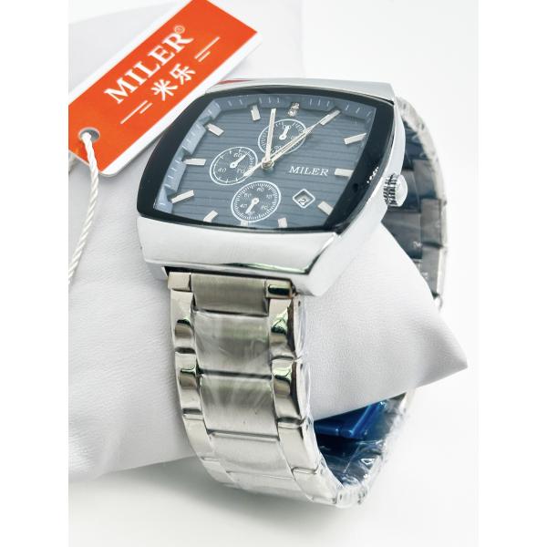 Настроенный логотип кварцевые водонепроницаемые модные часы для мужчин Дата нержавеющая сталь часы Запястье