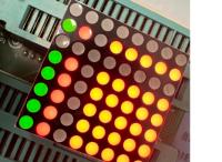 Affichage LED Performances stables Bicolore Rouge/Vert 3mm Matrice 8*8DOT pour panneaux défilants
