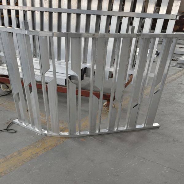Square Aluminum Handrail Profiles Tubing Solid Glass Doll Eyes Prima Balustrades