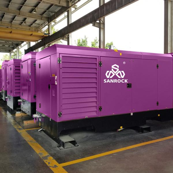 Máquina de compressor de ar de parafuso a diesel de alta pressão 40 bar para poço de água