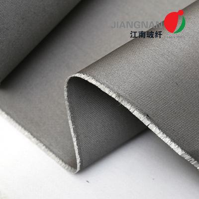 Stainless Steel Wire Reinforced Single Side Pu Coating Fiberglass Fabric For Fire Containment Curtain