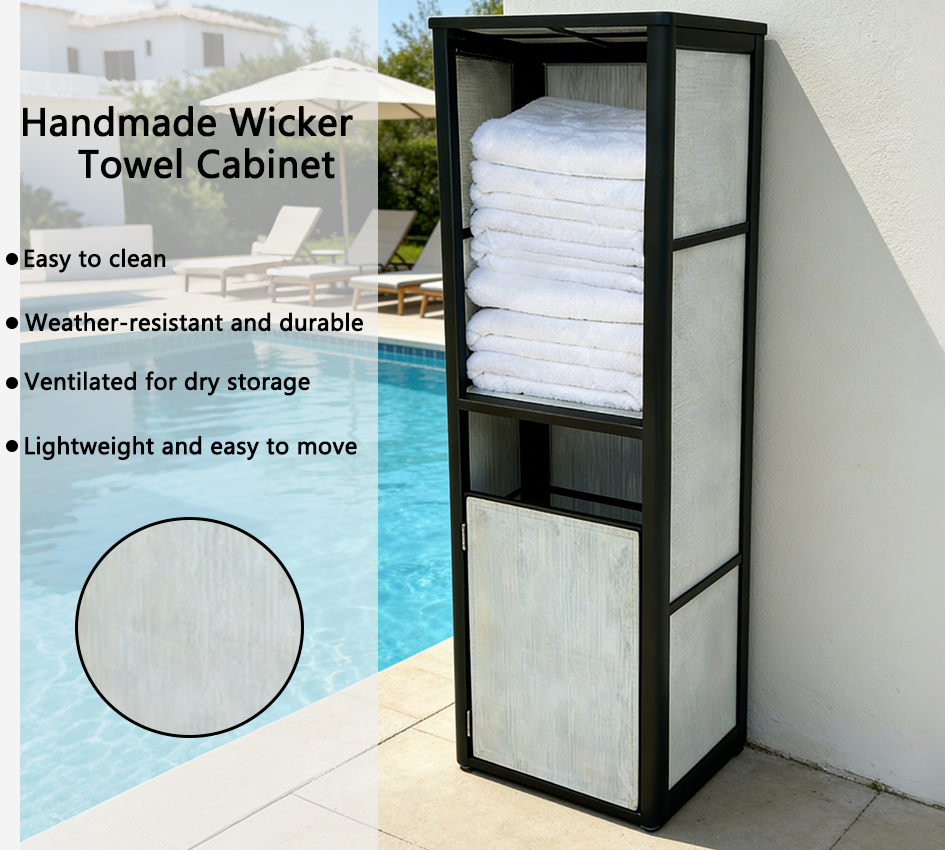 Outdoor Modern Single Hotel Towel Valet for Pool Towel Storage