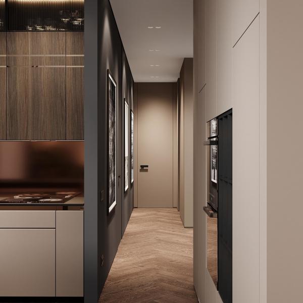 Современные модульные кухонные шкафы европейского стиля Лаковые кухонные шкафы для квартиры