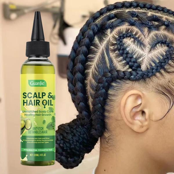 Custom Logo Olive Hair Scalp Oil Wholesale Natural And Pure Nourishing Exotic Scalp Oil Relief Promote Growth Hair Oil
