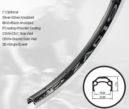 Bicycle Alloy Rim For Mountain Bike, Road Bike wheel, and folding bike wheel ZAC19