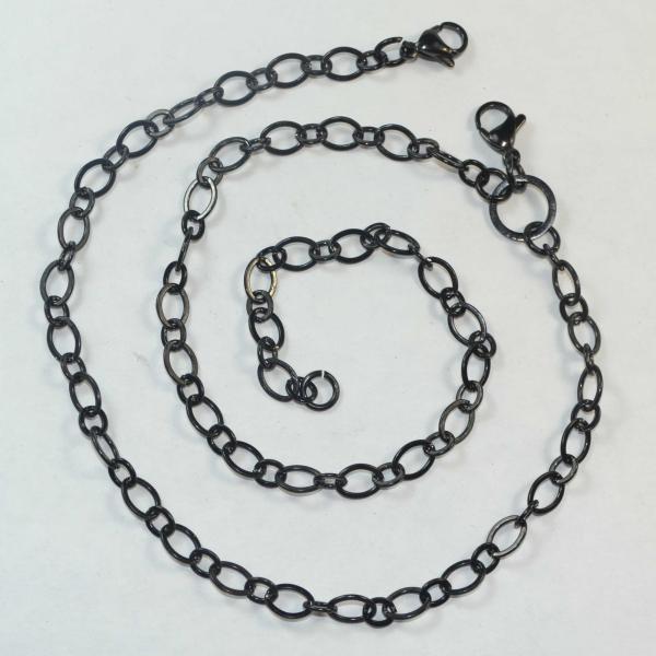 Fashion 316L Stainless Steel Glass Floating Locket Chain GLC006-Mother Son Flat O Chains