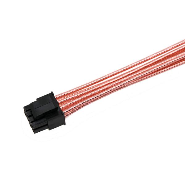 Single Bright braided cable  8 Pin to 8 (4+4 ) Pin EPS/CPU Power Supply Extension Cable 30CM