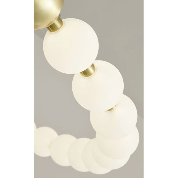 Round Ring Hanging Lamp Frosted Ball Ceiling Chandelier High Quality Living Room Dining Room Hanging Light (WH-AP-666)