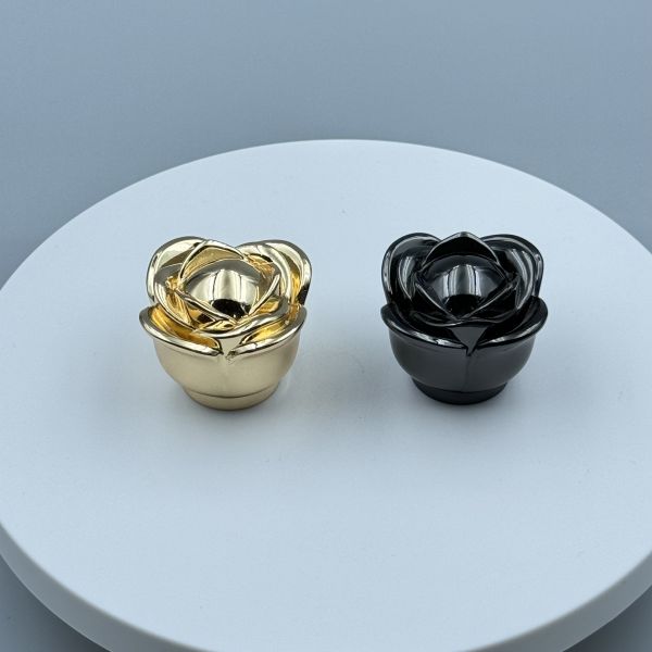 China Factory Zinc Alloy Perfume Cap Crown Cap for Cosmetic Glass Bottles Jars Cans for Bottle Packaging