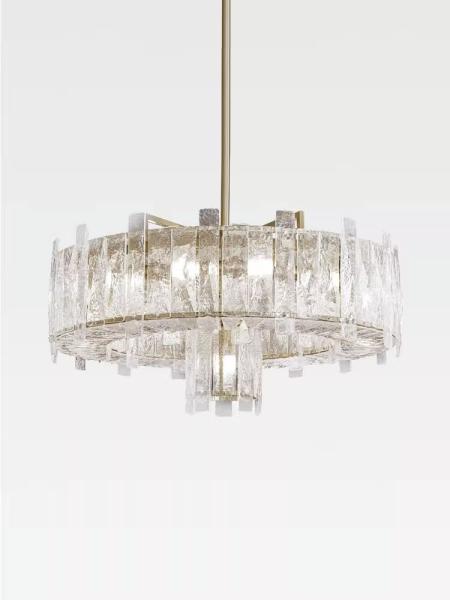 Mode Postmoderne Art créatif Minimaliste Lumière de lustre Pour le salon Nordique Luxe Lumière de lustre en verre Lumière de pendentif moderne