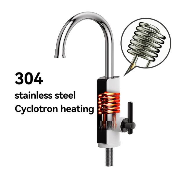 304 Stainless Steel Electric Instant Water Tap Hot Type Quick Heating Over Water Kitchen Heater Tap