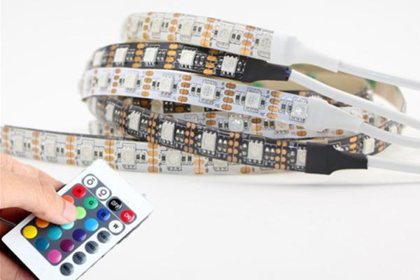 DC5V 5050 RGB USB LED Strip TV Back Light 0.5m 1M 2M Ip65 Waterproof Ribbon Tape Lamp+24key IR Remote