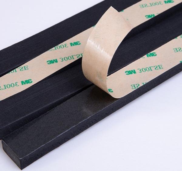 Eco Friendly Durable Foam Weather Stripping Adhesive Backed Rubber Strips