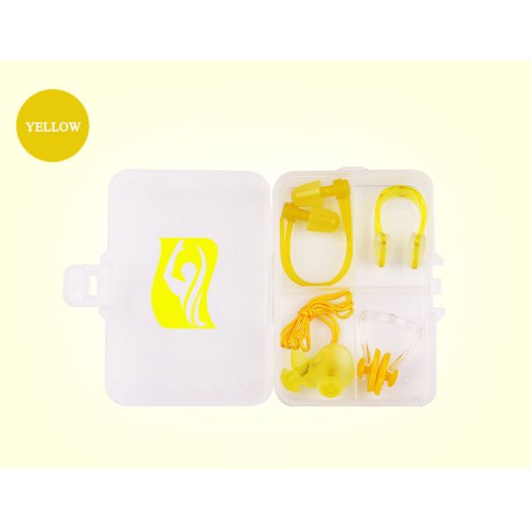 Christmas Tree Shaped Silicone Earplugs And Nose Clip Set Waterproof Comfortable