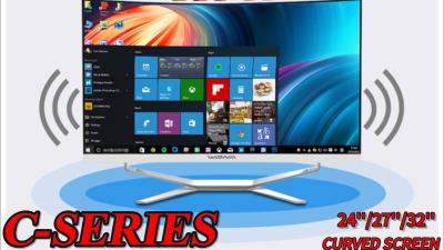 Slim Desktop IPS Curved Screen Monitor 32'' Full HD With Speaker