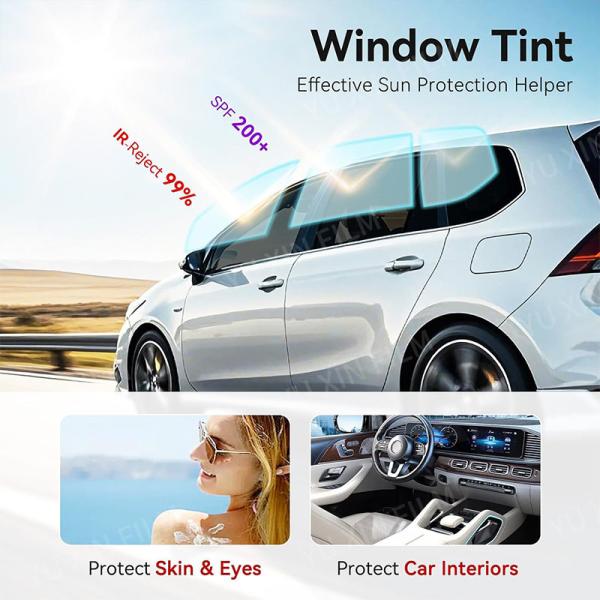Anti Scratch Nano Ceramic Car Window Tint Film UV Blocking Solar Control Film Factory