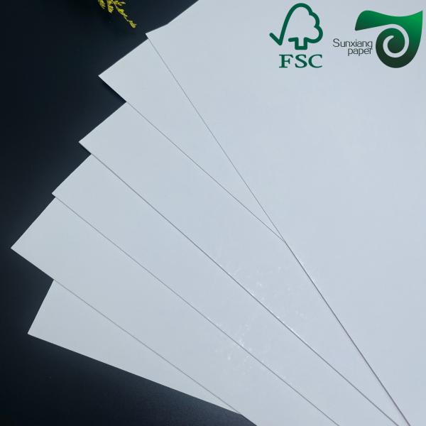 FSC 300gsm 15gsm Glossy PE Coated White Paperboard Food Grade For Frozen Product