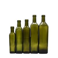 botella de cristal sin plomo del aceite de mesa de 270ml 520ml 1L