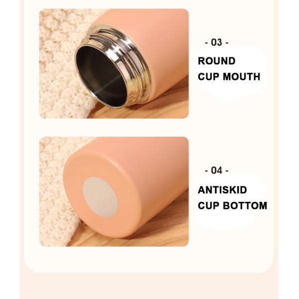 Vacuum Flasks Thermoses Small Capacity Insulated Cup with Creative Wood Grain Design