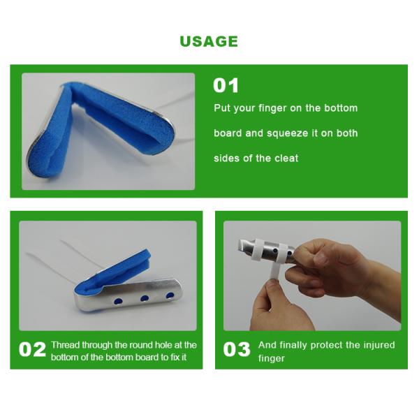 Good design aluminium alloy white and blue finger splint supplier