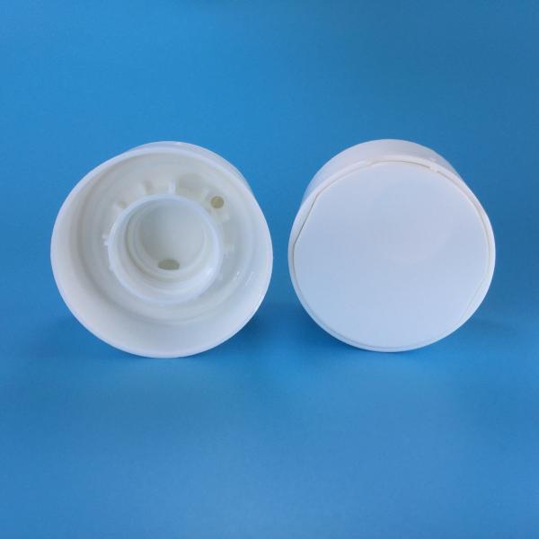 Anti Leakage White Plastic Screw Caps , Double Wall 20mm Flip Top Caps
