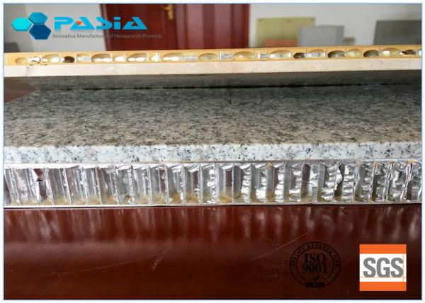 900x900 Sized Marble Stone Aluminum Honeycomb Sandwich Panels Flat 20mm Thickness