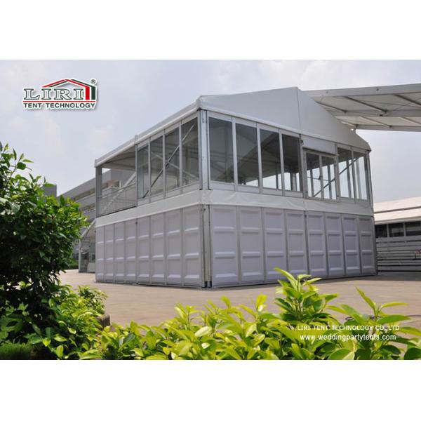 Waterproof 10 By 10 Double Decker Tents With UV Resistant White PVC Roof Cover