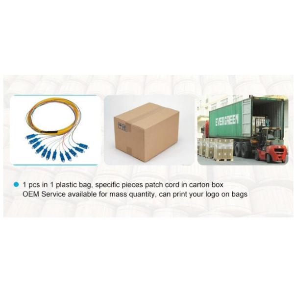 GJFJV-02 0.9 Distribution Tight Buffer Glass Fiber Optic Pigtail SC UPC 1M Length