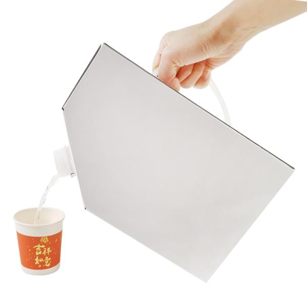 1L 3L 5L Kraft Paper Coffee Box BIB Bag in Coffee Box Disposable Coffee Bag in Box With Valve Liquid Dispenser