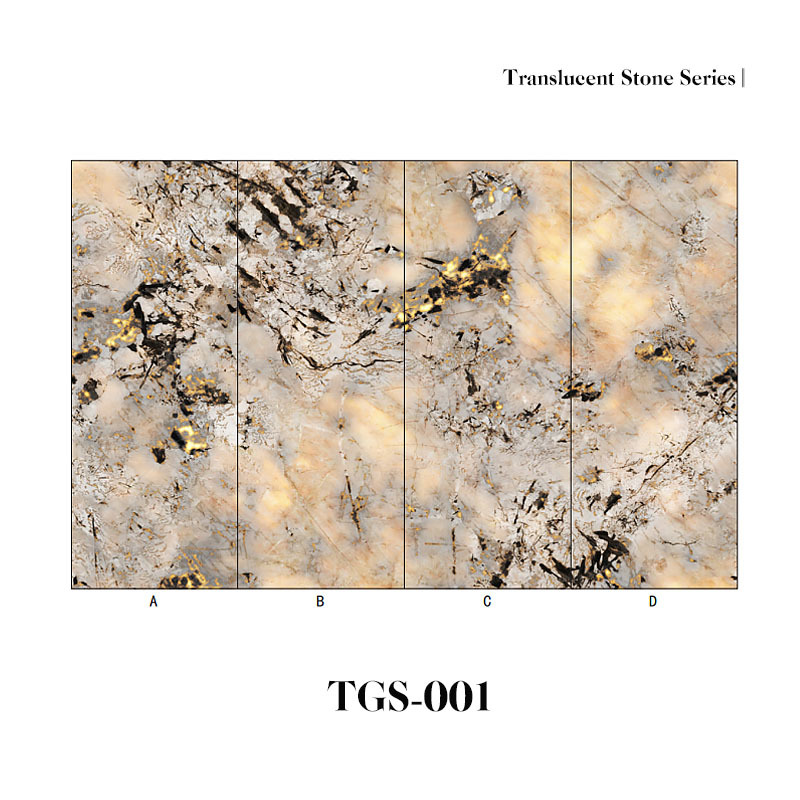 3D Printed Translucent Stone Feature Wall Panel Waterproof Art Cladding