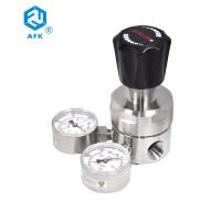 Azote 6000psi de mesure de régulateur de pression d'acier inoxydable d'AFK R12 316 double