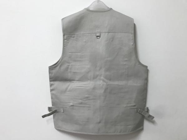 Mens classic vest，mens waist coat, vest in 100% polyester washed fabric, stone/beige colour, S-3XL