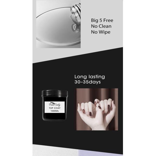 1 kg de vernis à ongles en gel clair de qualité professionnelle pour des ongles forts et beaux