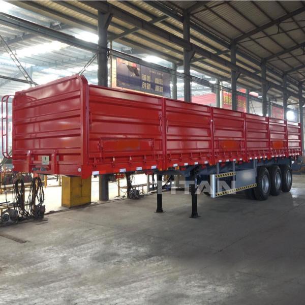 40 Tons Semi Truck Trailer Fence Transport Cargo Animal Side Semi Trailer Customized